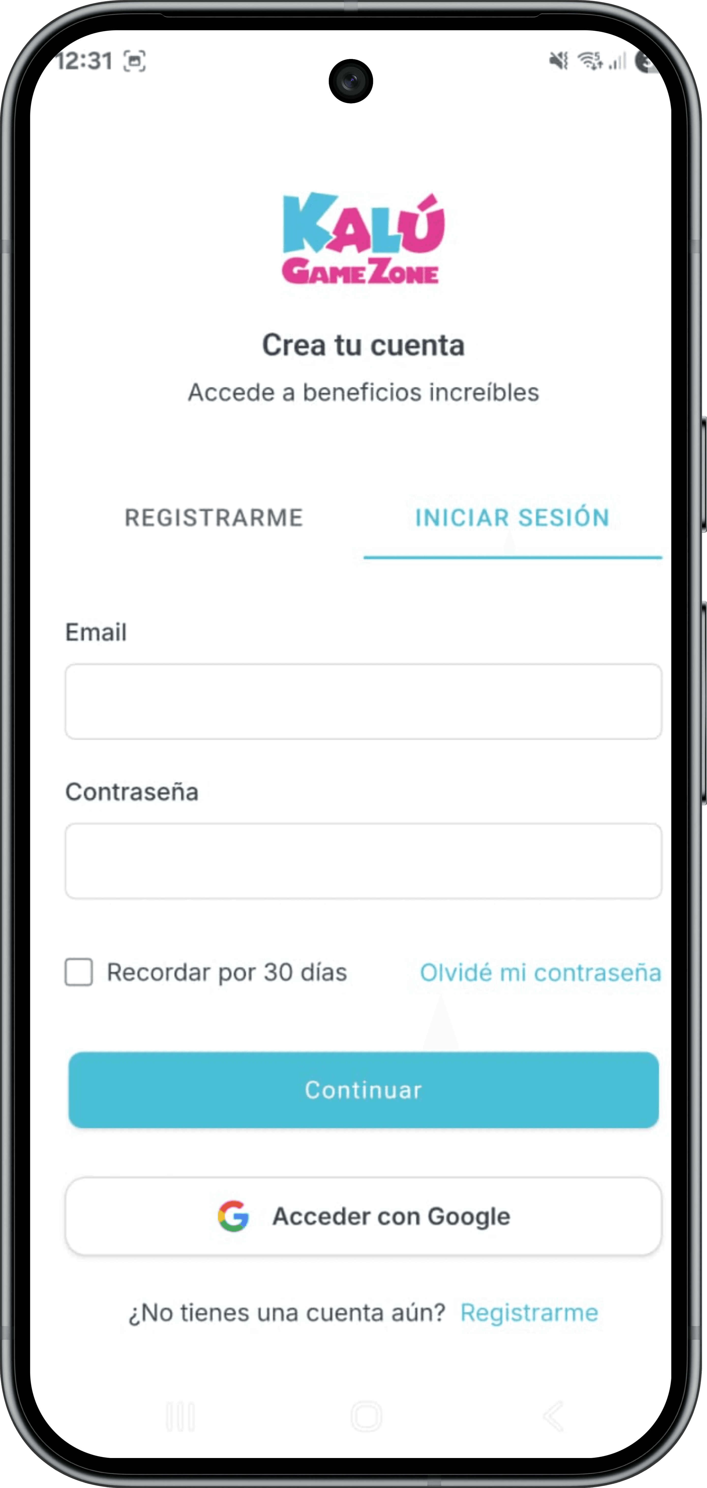Vista móvil del proyecto